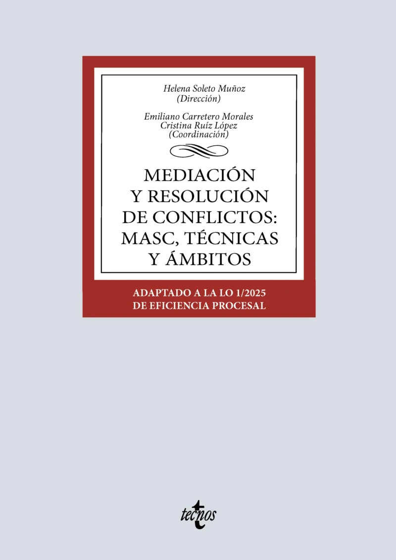 Portada: Mediación y resolución de conflictos: MASC, técnicas y ámbitos