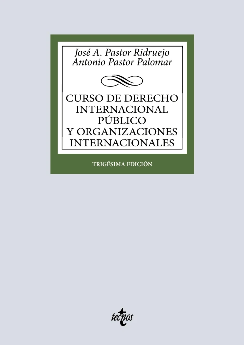 Portada: Curso de Derecho Internacional Público y de Organizaciones Internacionales