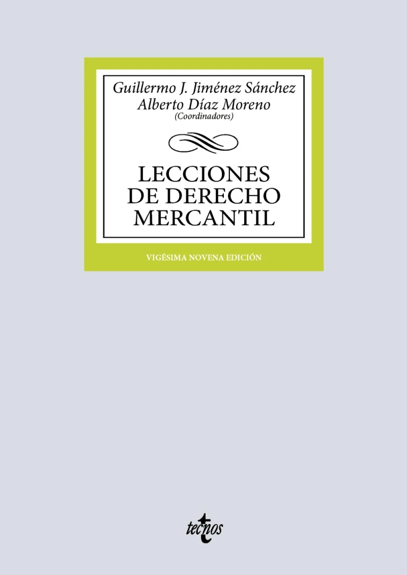 Portada: Lecciones de Derecho Mercantil