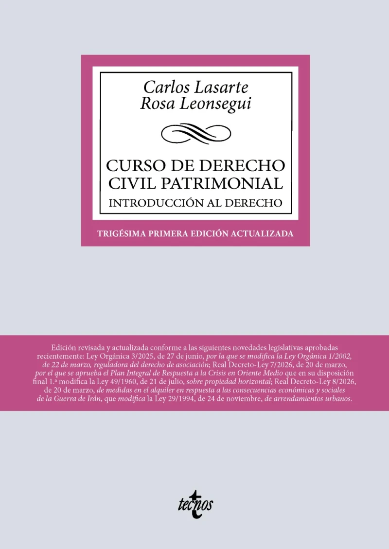 Portada: Curso de Derecho Civil patrimonial