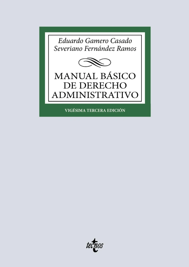 Portada: Manual básico de Derecho Administrativo