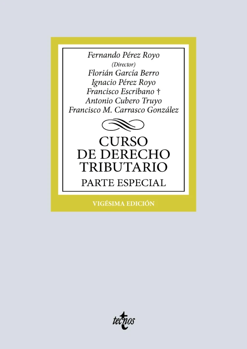 Portada: Curso de Derecho Tributario