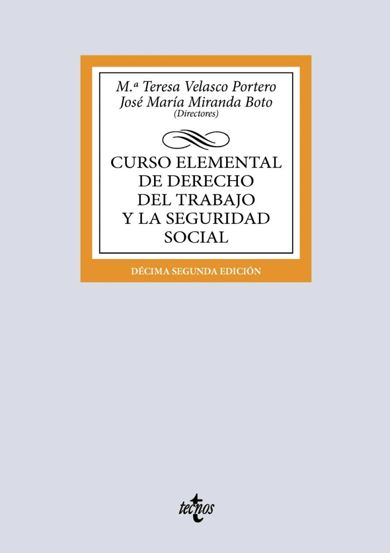 Portada: Curso elemental de Derecho del Trabajo y la Seguridad Social