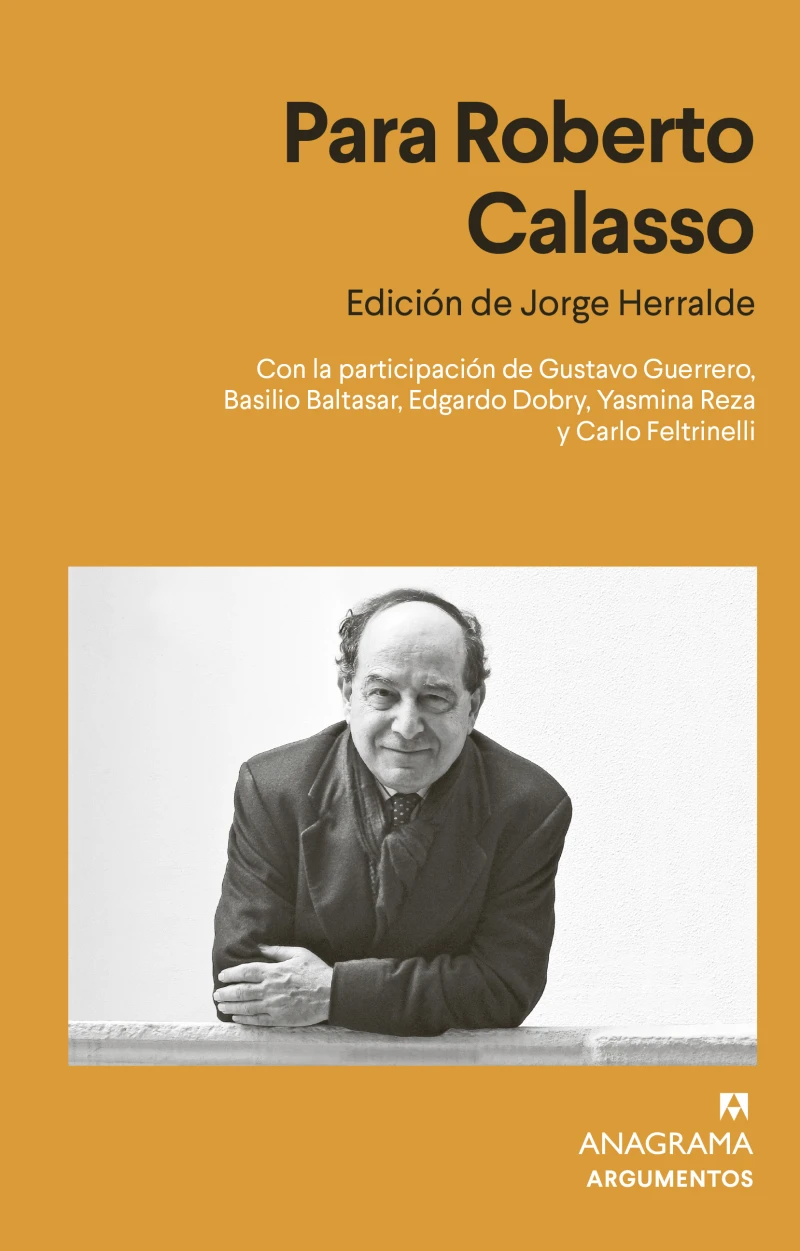 Portada: Para Roberto Calasso