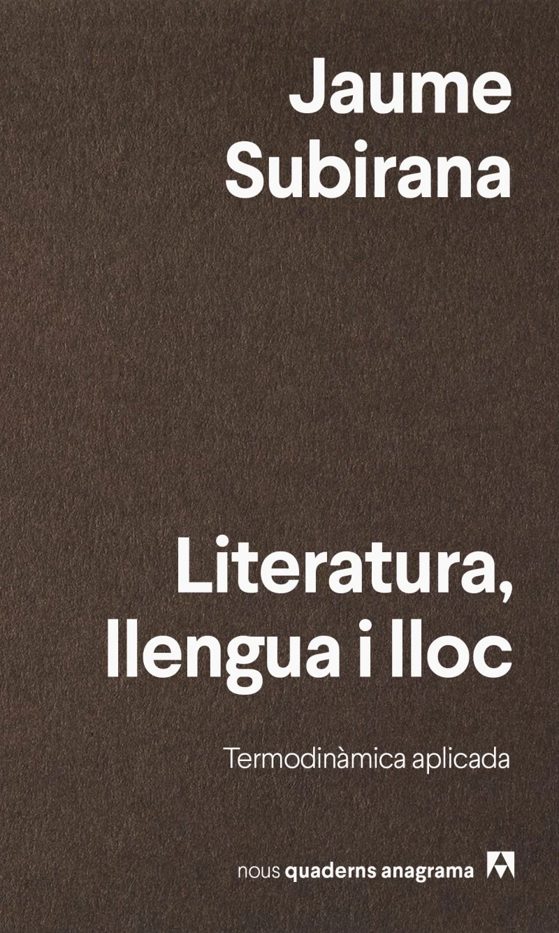 Portada: Literatura, llengua i lloc