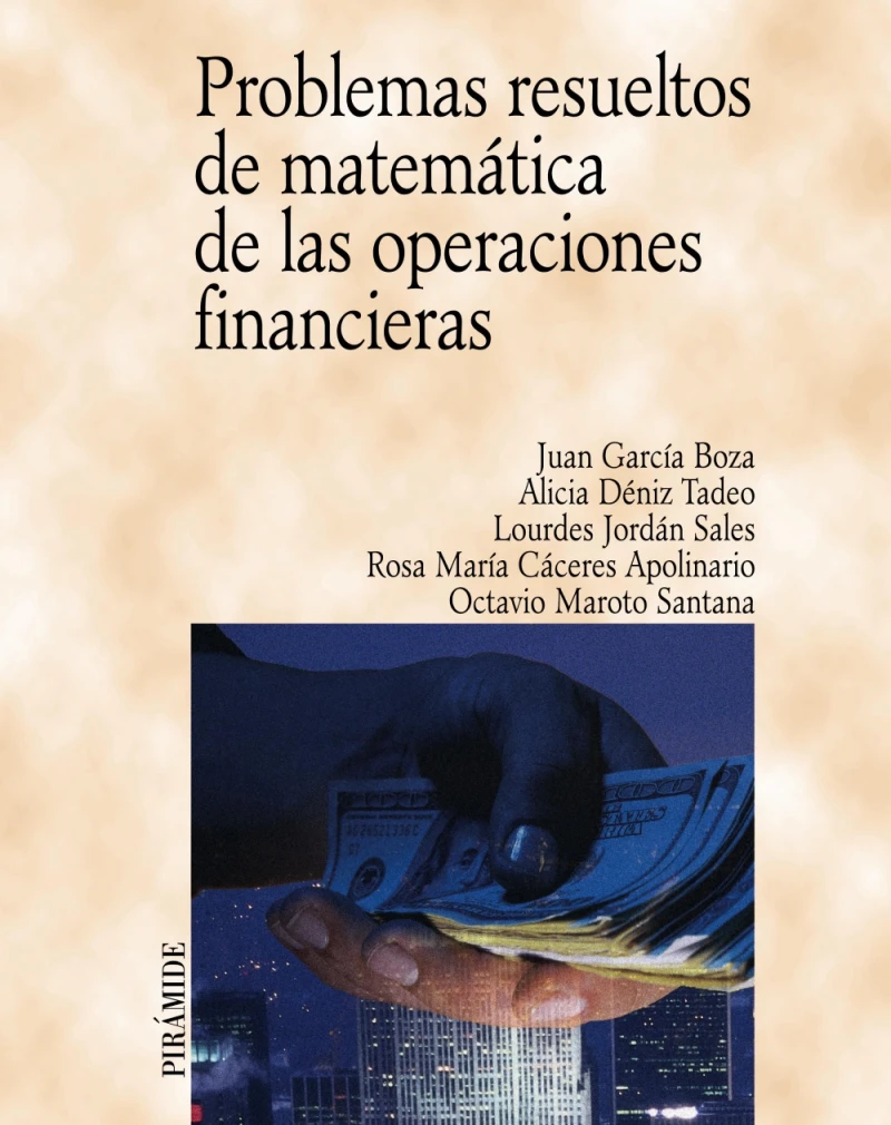 Portada: Problemas resueltos de matemática de las operaciones financieras