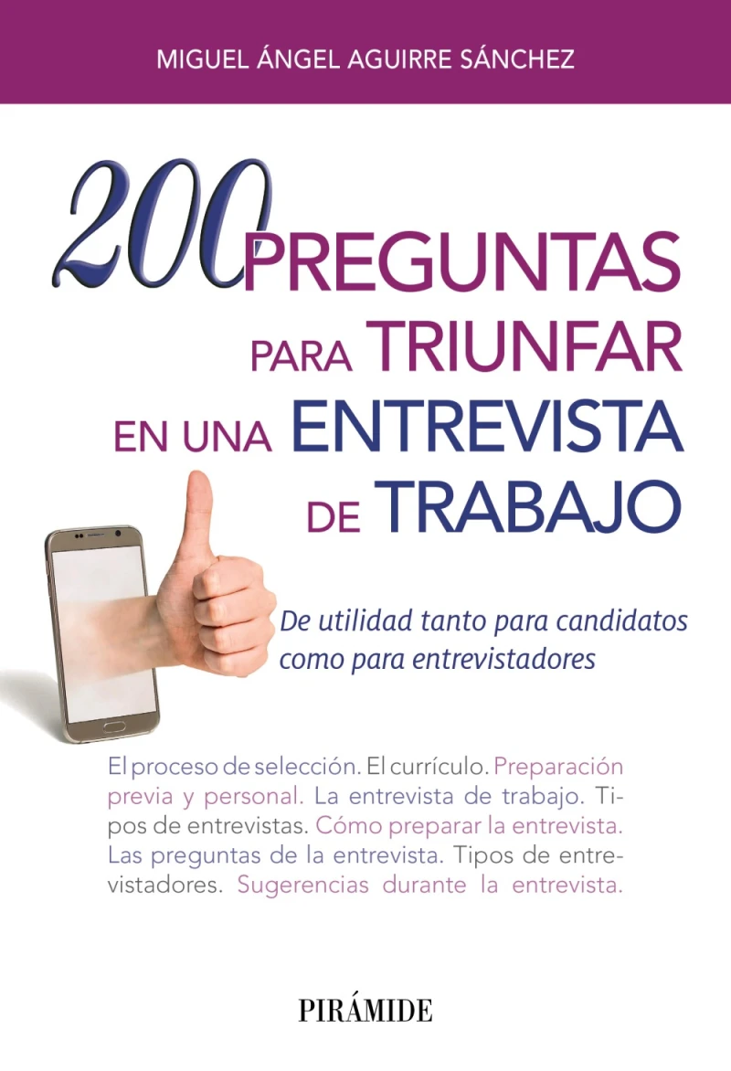 Portada: 200 preguntas para triunfar en una entrevista de trabajo