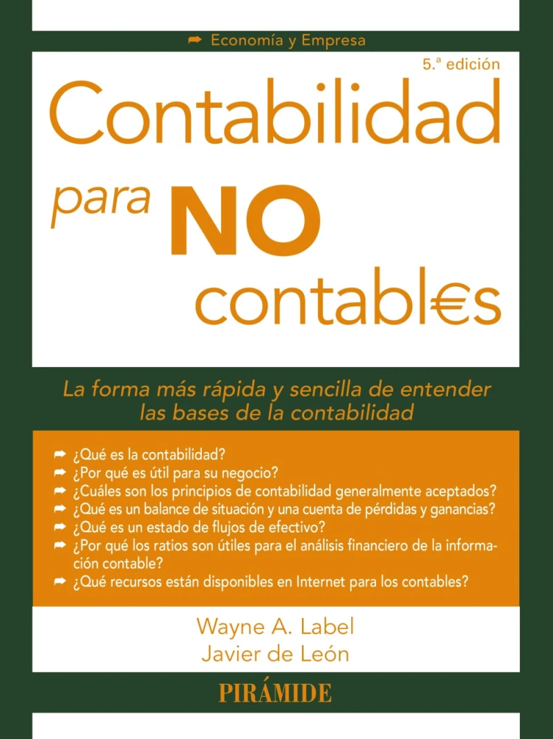 Portada: Contabilidad para no contables