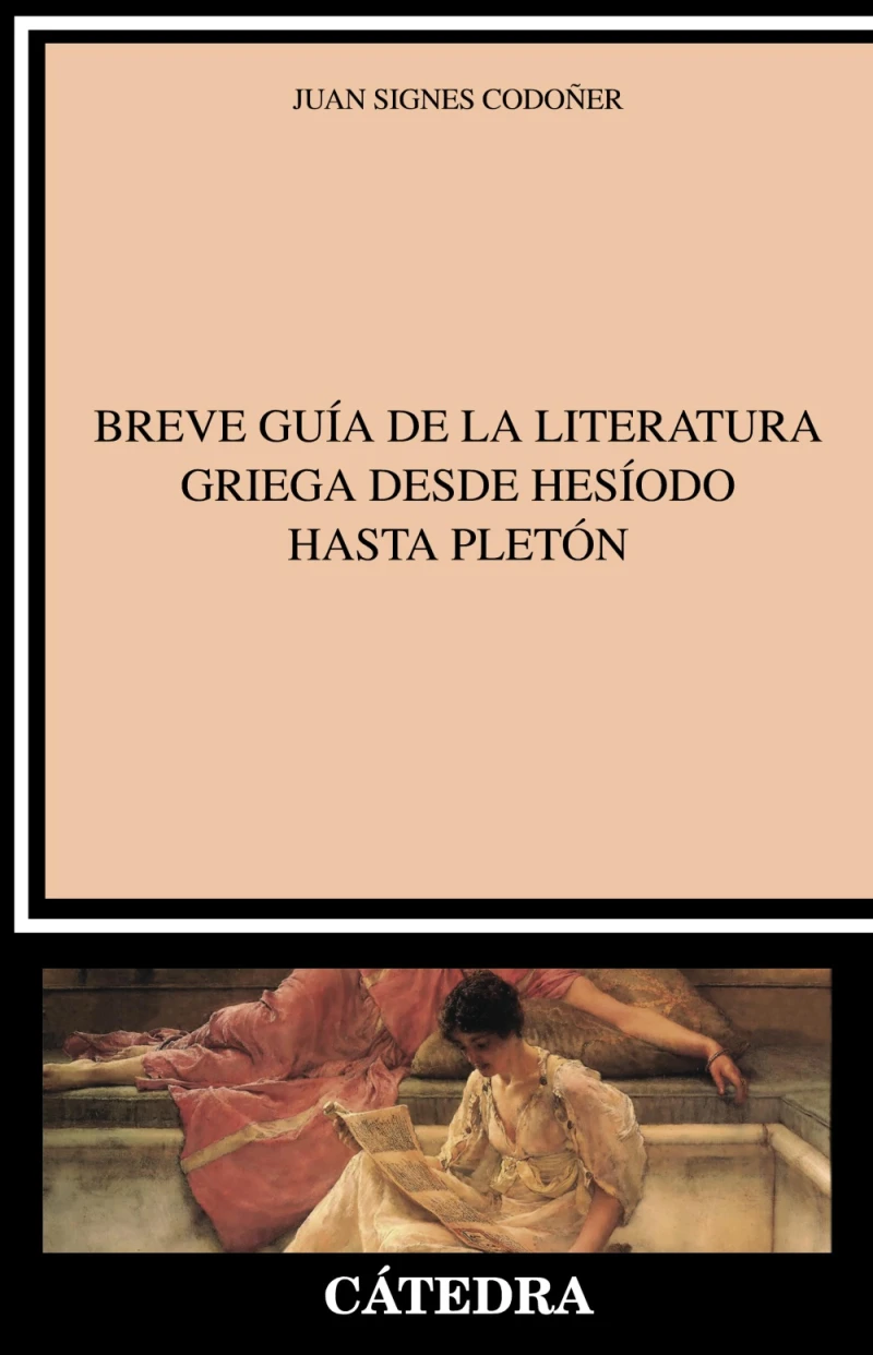 Portada: Breve guía de la literatura griega desde Hesíodo hasta Pletón