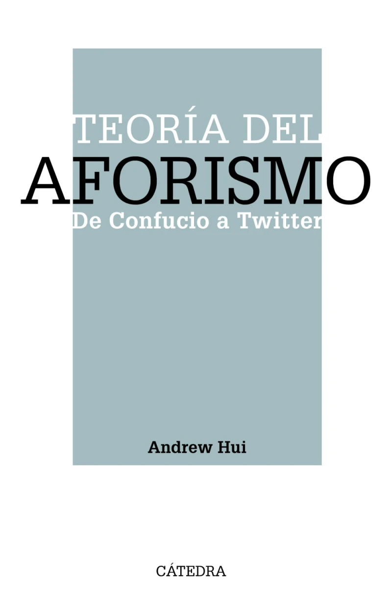 Portada: Teoría del aforismo