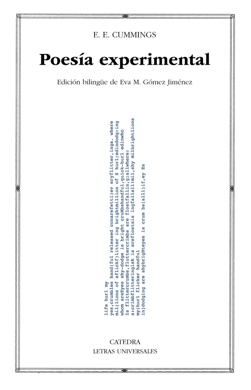 Portada: Poesía experimental
