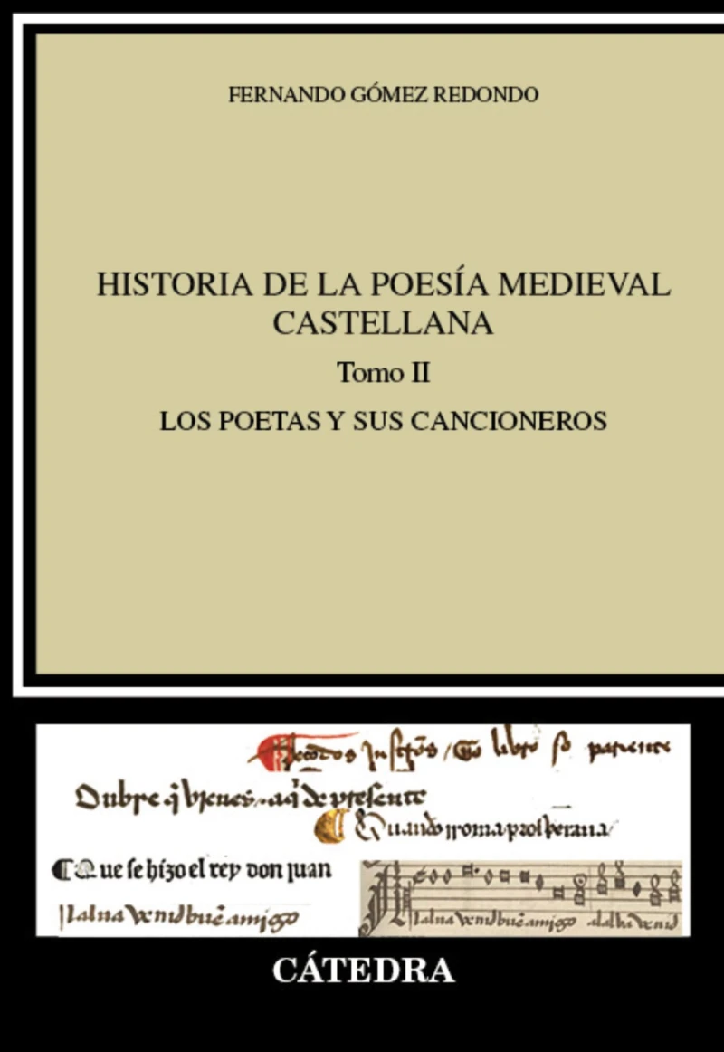 Portada: Historia de la poesía medieval castellana II