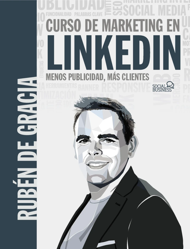 Portada: Curso de marketing en LinkedIn. Menos publicidad, más clientes