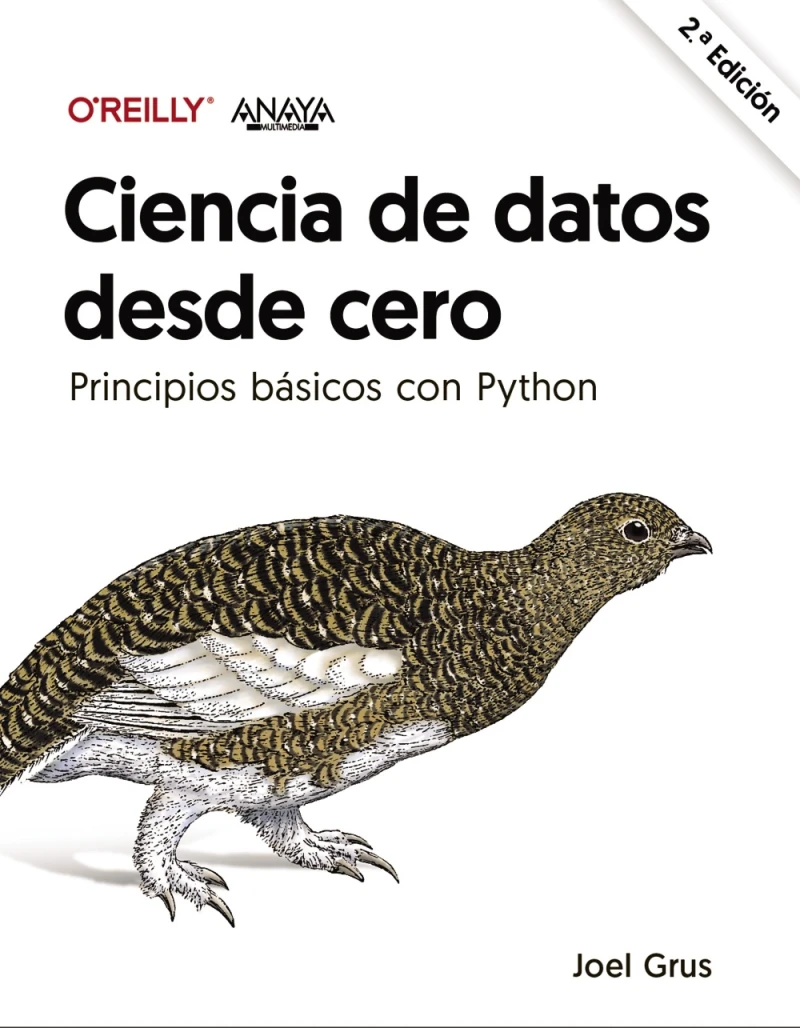 Portada: Ciencia de datos desde cero. Segunda edición