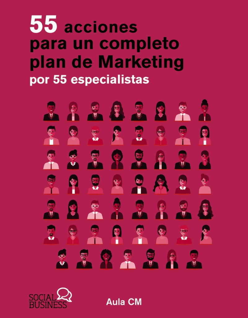 Portada: 55 acciones para un completo plan de marketing por 55 especialistas