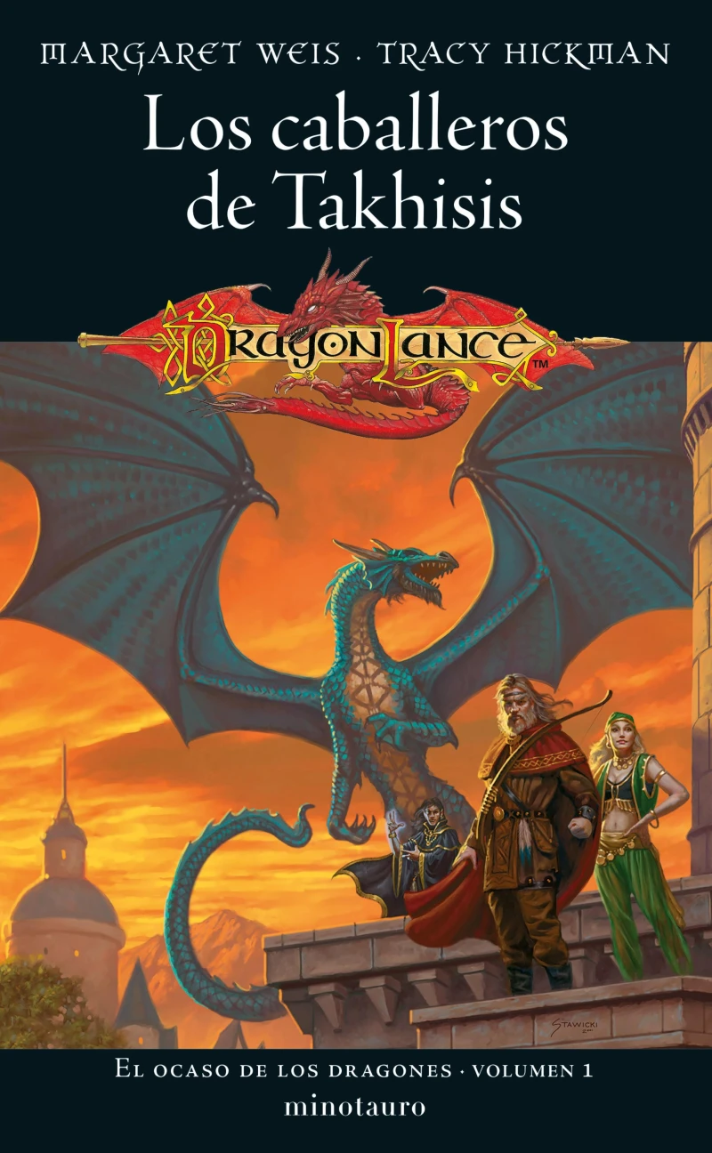 Portada: El ocaso de los dragones nº 01/02 Los caballeros de Takhisis