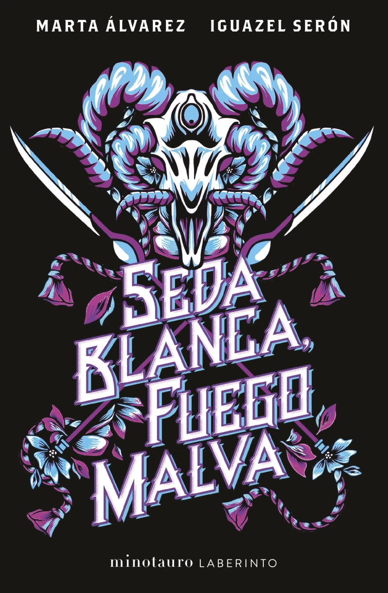 Portada: Seda blanca, fuego malva