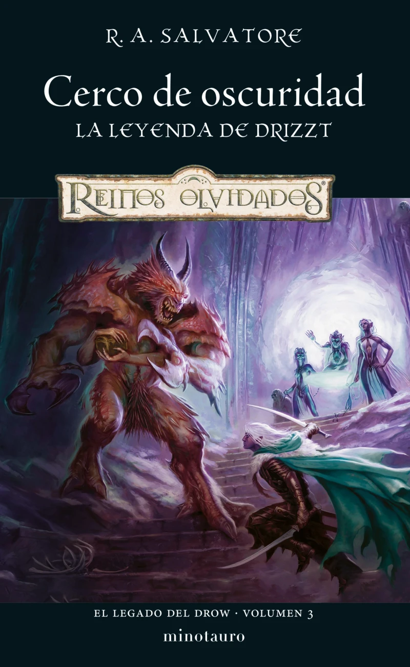 Portada: El Legado del Drow nº 03/04 Cerco de oscuridad