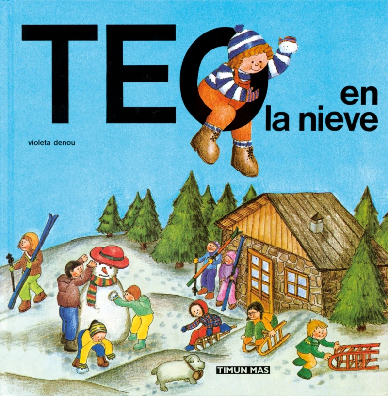 Portada: Teo en la nieve (Edición de 1989)