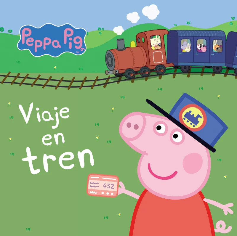 Portada: Peppa Pig. Libro de cartón - Viaje en tren