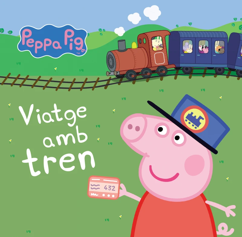 Portada: Peppa Pig. Llibre de cartró - Viatge amb tren