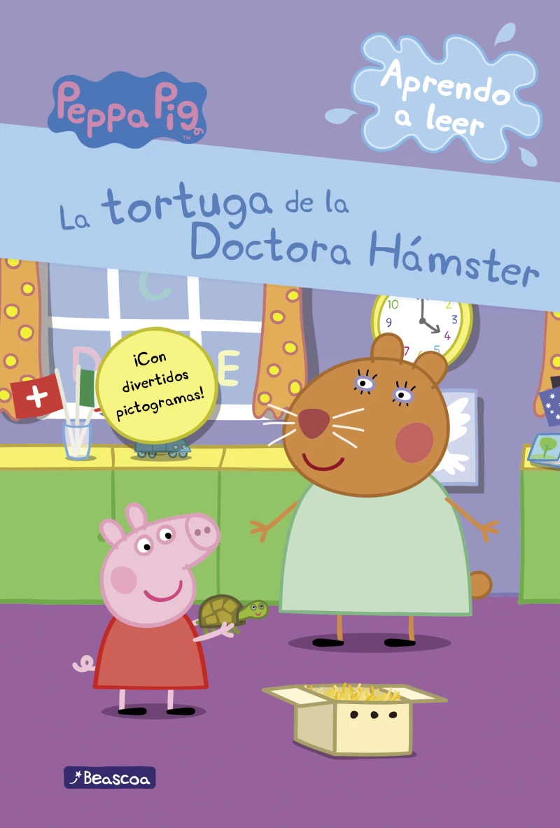 Portada: Peppa Pig. Lectoescritura - Aprendo a leer. La tortuga de la Doctora Hámster