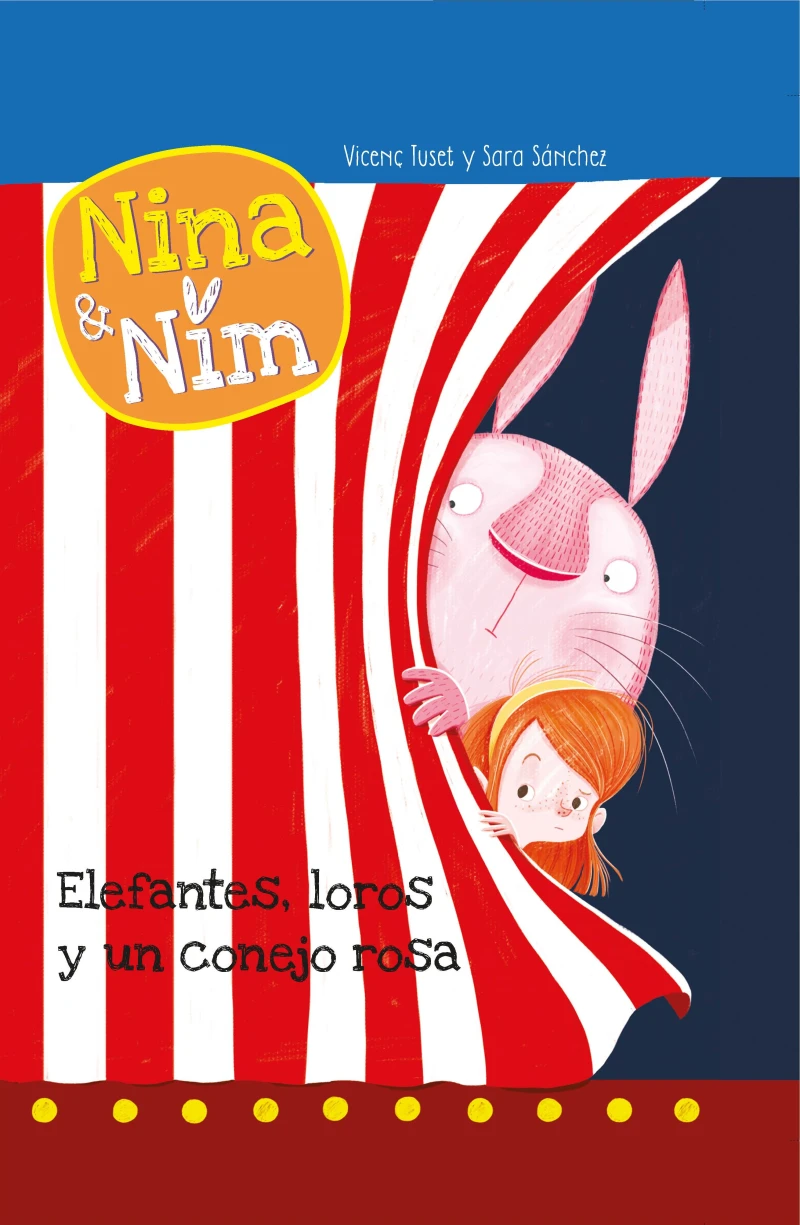 Portada: Nina y Nim 3 - Elefantes, loros y un conejo rosa