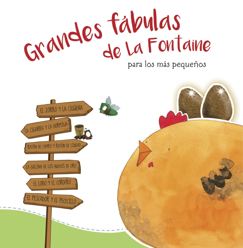 Portada: Grandes fábulas de La Fontaine para los más pequeños