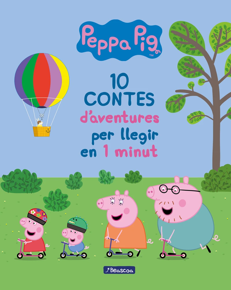 Portada: Peppa Pig. Recopilatori de contes - 10 contes d'aventures per llegir en 1 minut