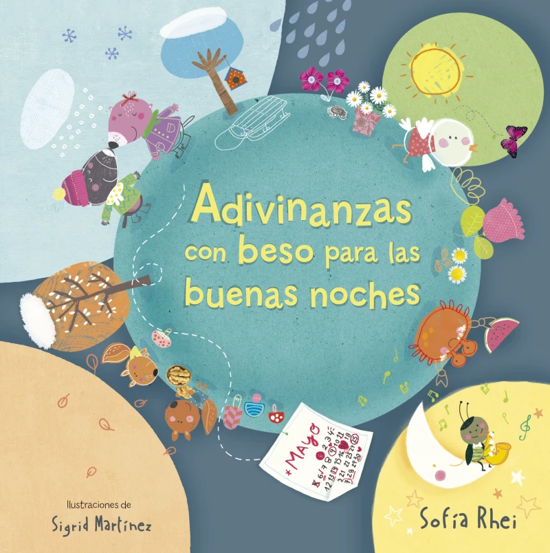 Portada: Adivinanzas con beso para las buenas noches (Cuentos con beso)