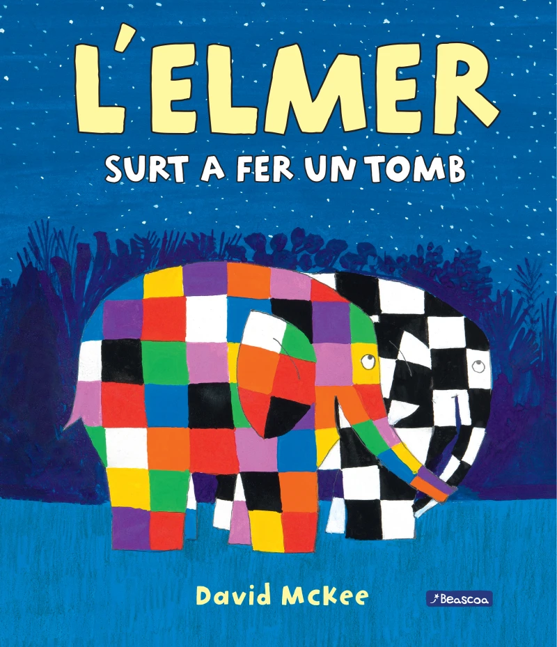 Portada: L'Elmer. Un conte - L'Elmer surt a fer un tomb