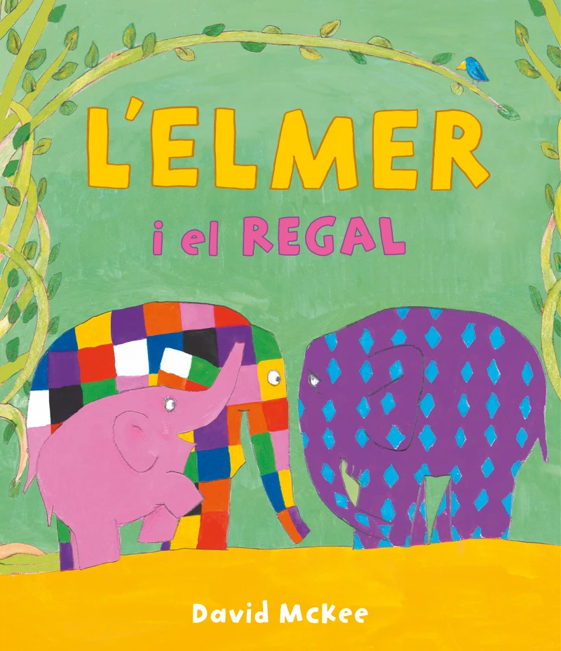 Portada: L'Elmer. Un conte - L'Elmer i el regal