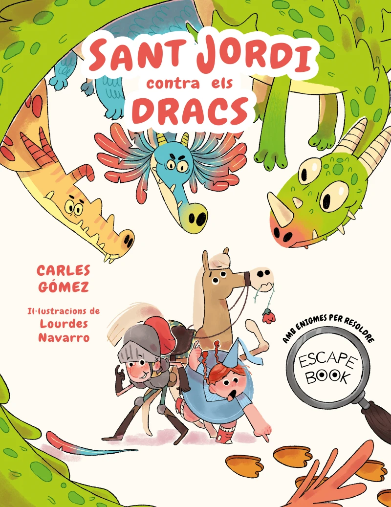 Portada: Escape Book: Sant Jordi contra els dracs