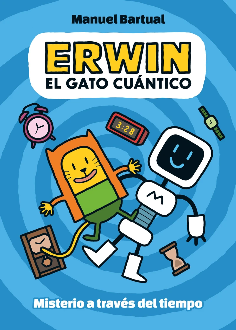 Portada: Erwin, el gato cuántico 1 - Misterio a través del tiempo