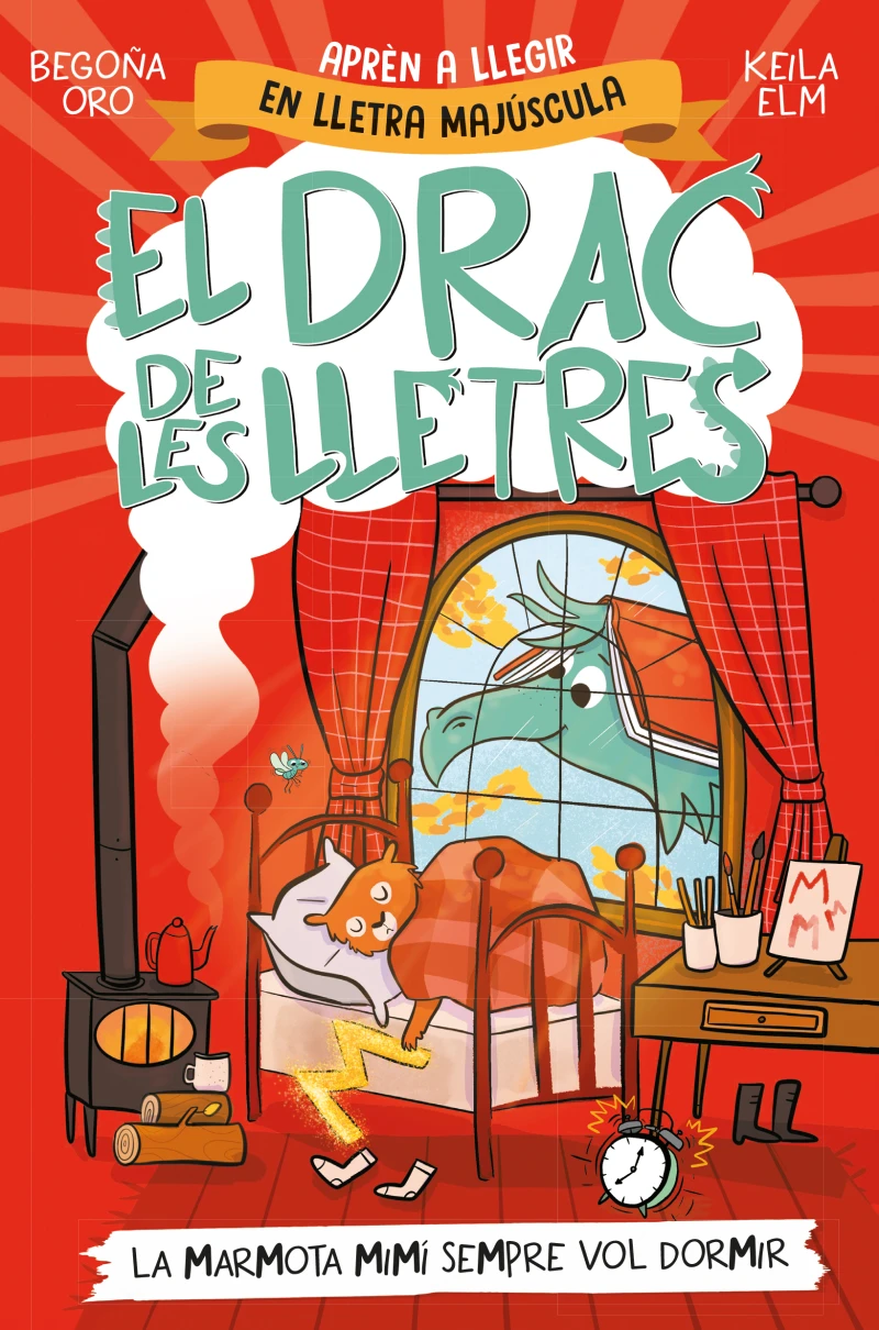 Portada: El drac de les lletres 5 - La marmota Mimí sempre vol dormir