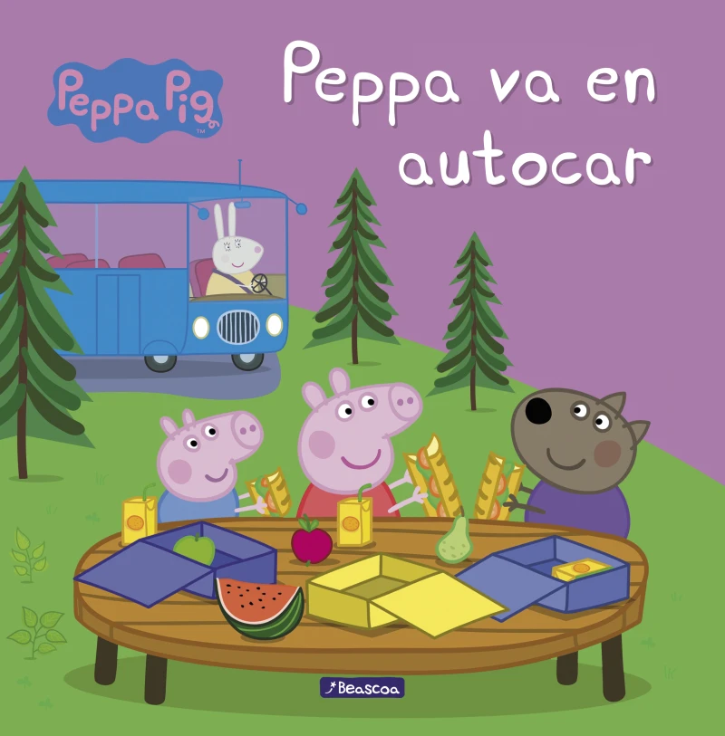 Portada: Peppa Pig. Un cuento - Peppa va en autocar