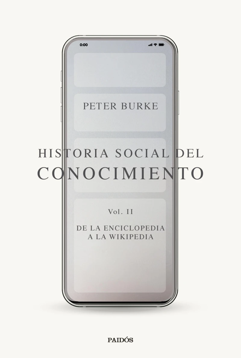 Portada: Historia social del conocimiento Vol. II