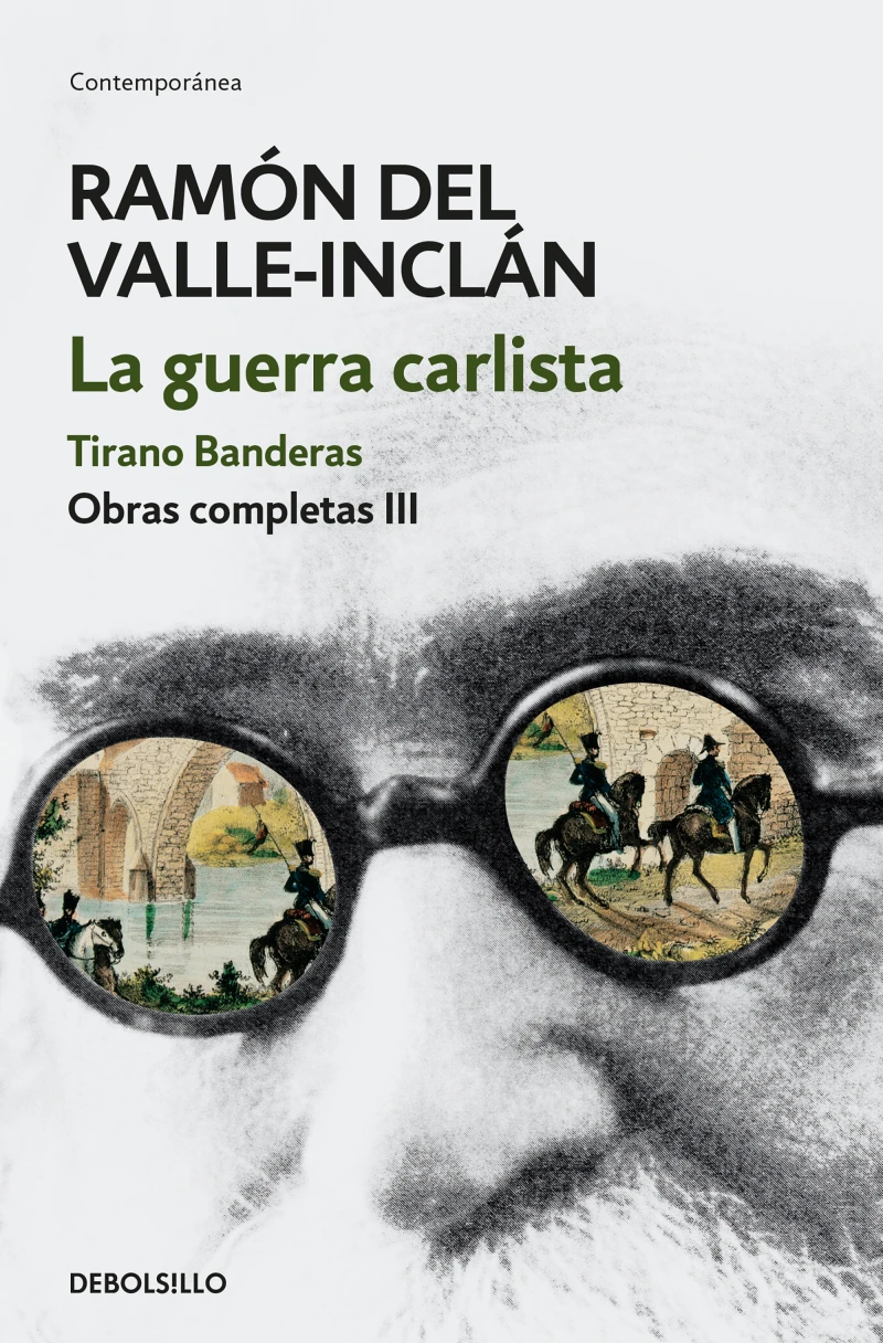 Portada del tomo 3: La guerra carlista. Tirano Banderas