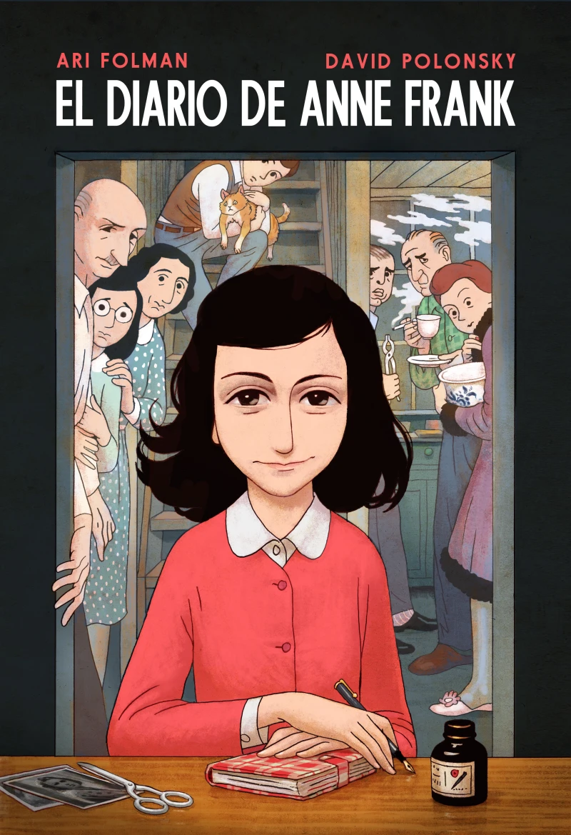 Portada: El diario de Anne Frank (novela gráfica)
