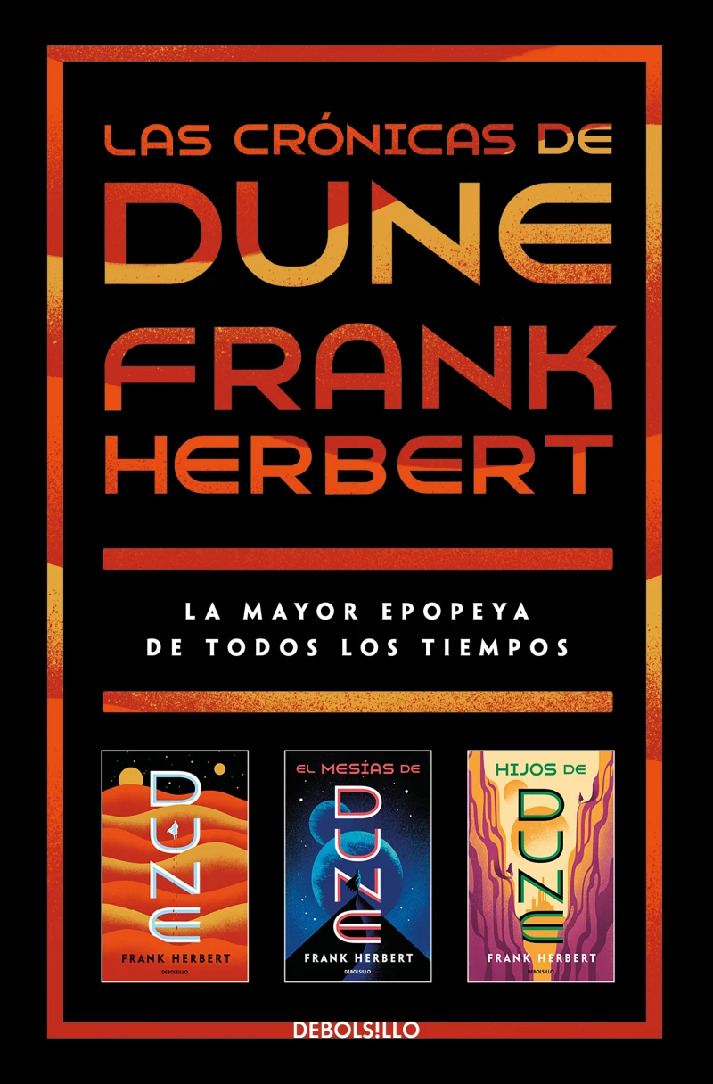 Portada: DUNE (pack con: Dune | El mesías de Dune | Hijos de Dune)