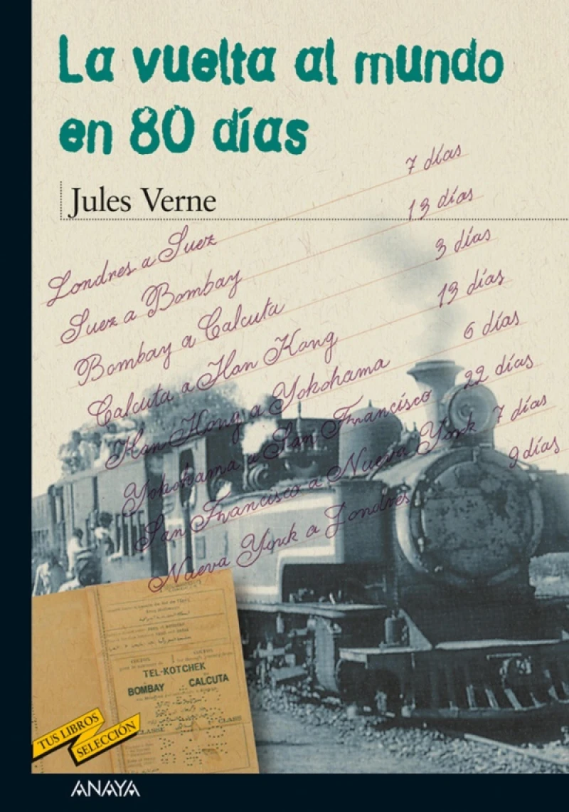 Portada: La vuelta al mundo en 80 días