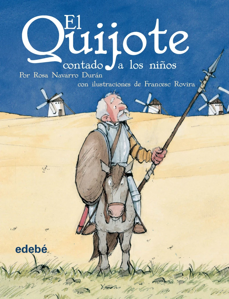 Portada: EL QUIJOTE CONTADO A LOS NIÑOS