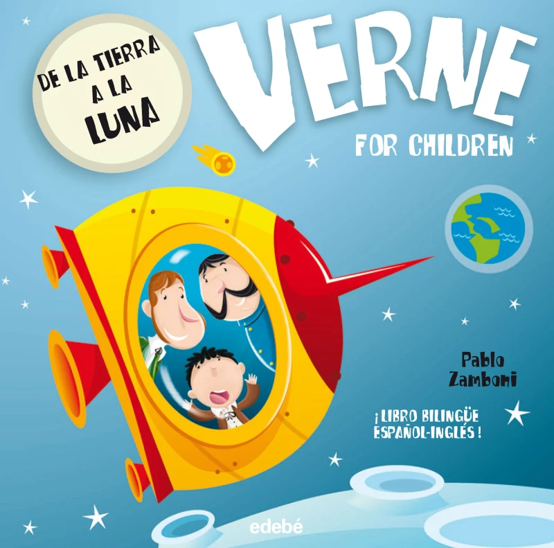 Portada: VERNE FOR CHILDREN: De la Tierra a la Luna