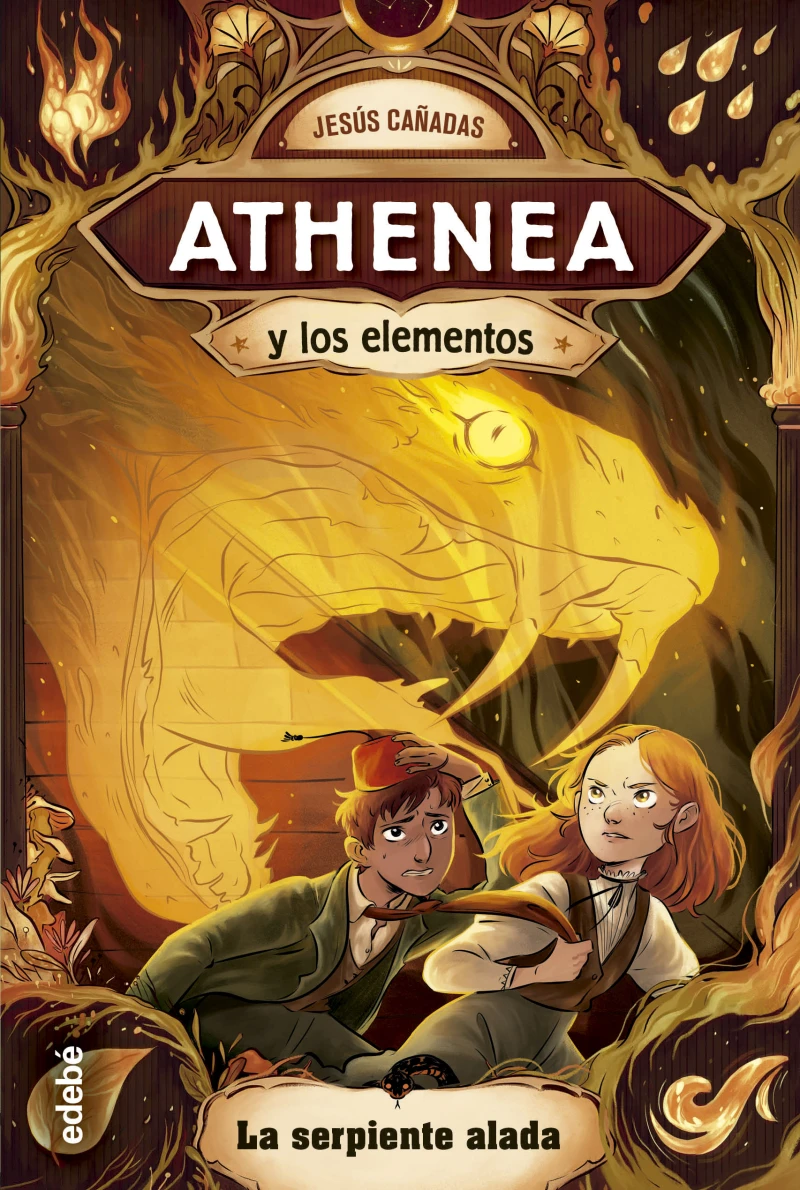Portada: Athenea y los elementos 3. La serpiente alada