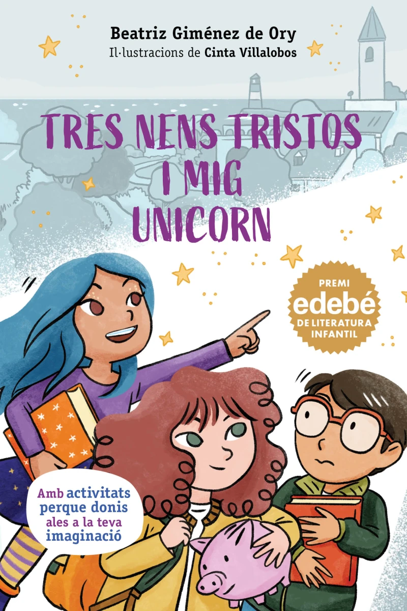 Portada: TRES NENS TRISTOS I MIG UNICORN