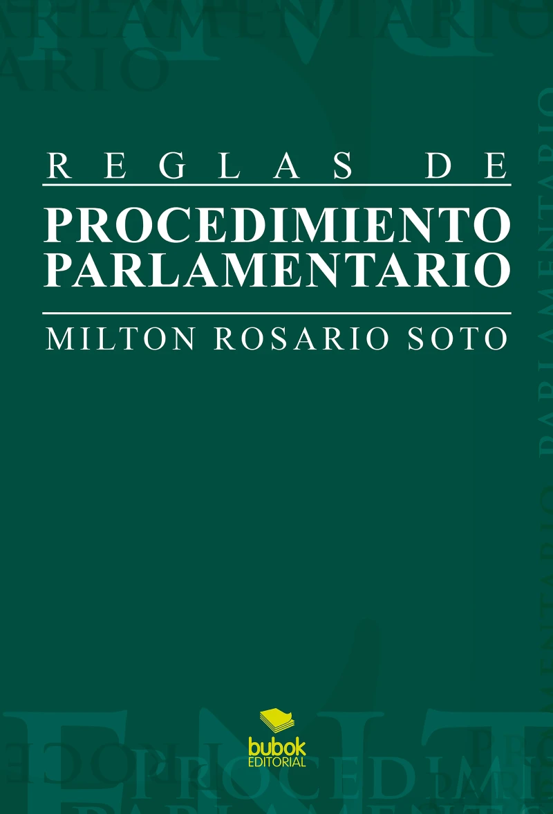 Portada: Reglas de procedimiento parlamentario