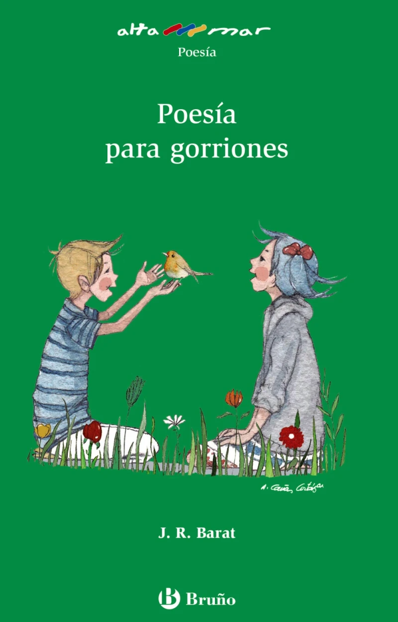Portada: Poesía para gorriones