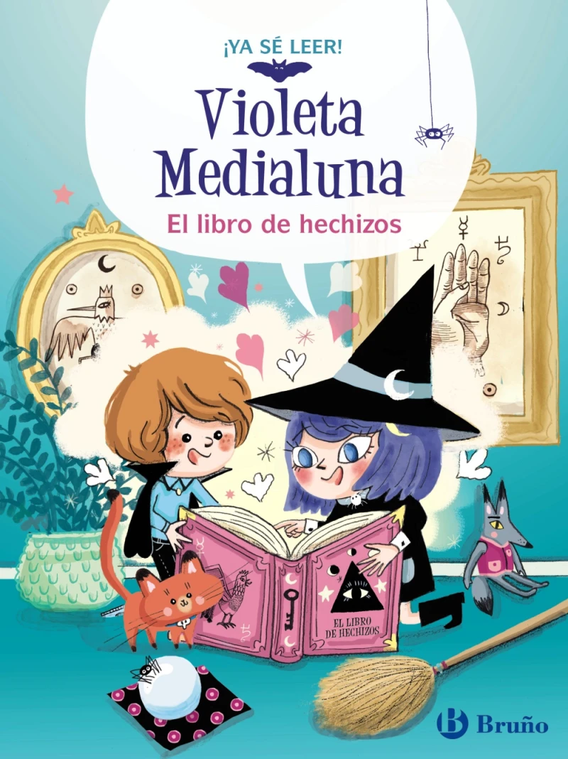 Portada: Violeta Medialuna, 1. El libro de hechizos