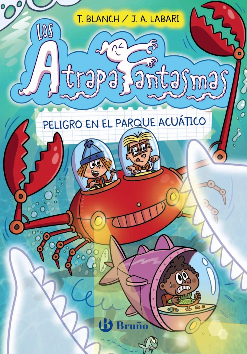 Portada: Los Atrapafantasmas, 6. Peligro en el parque acuático