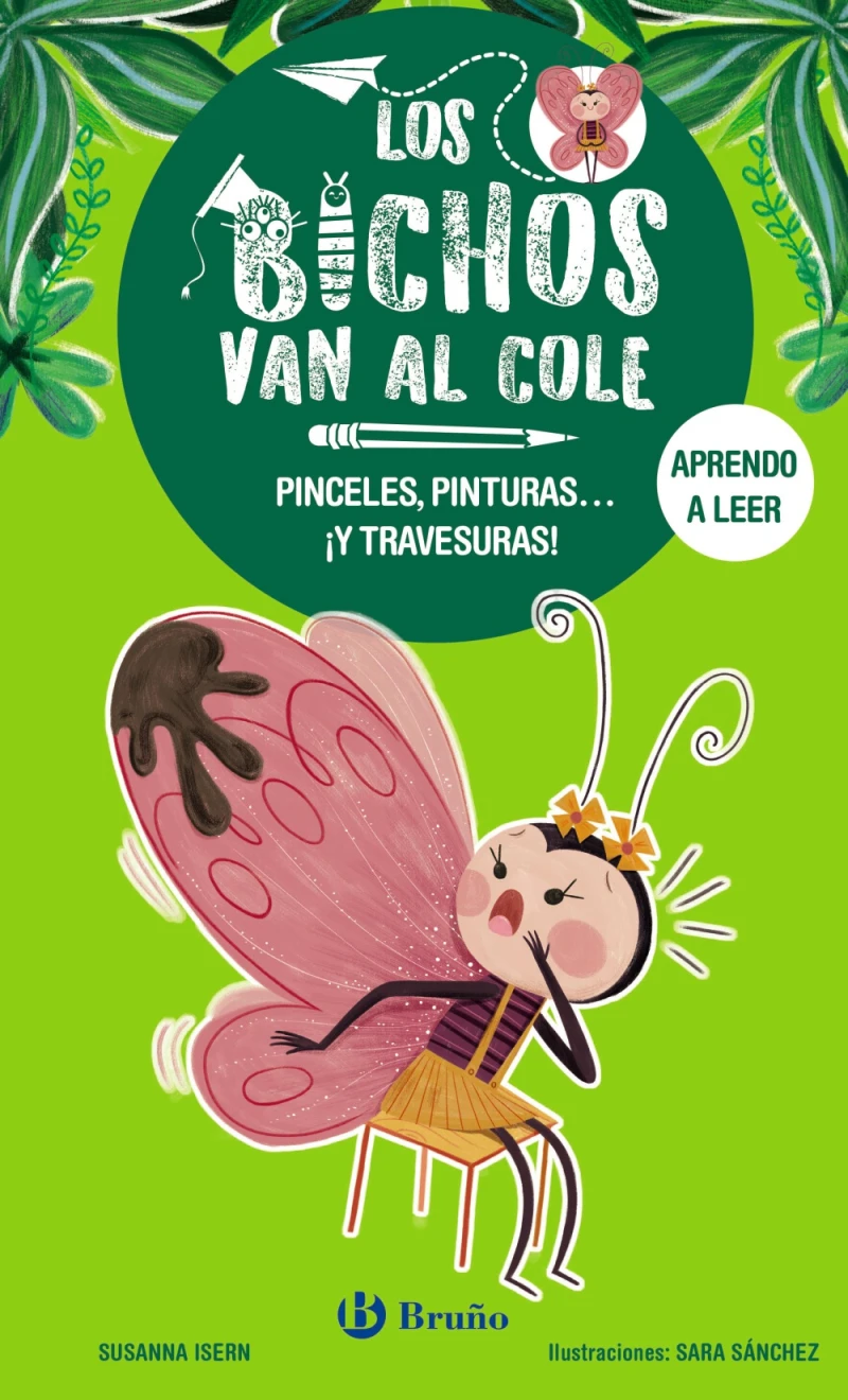 Portada: Los bichos van al cole, 1. Pinceles, pinturas... ¡y travesuras!